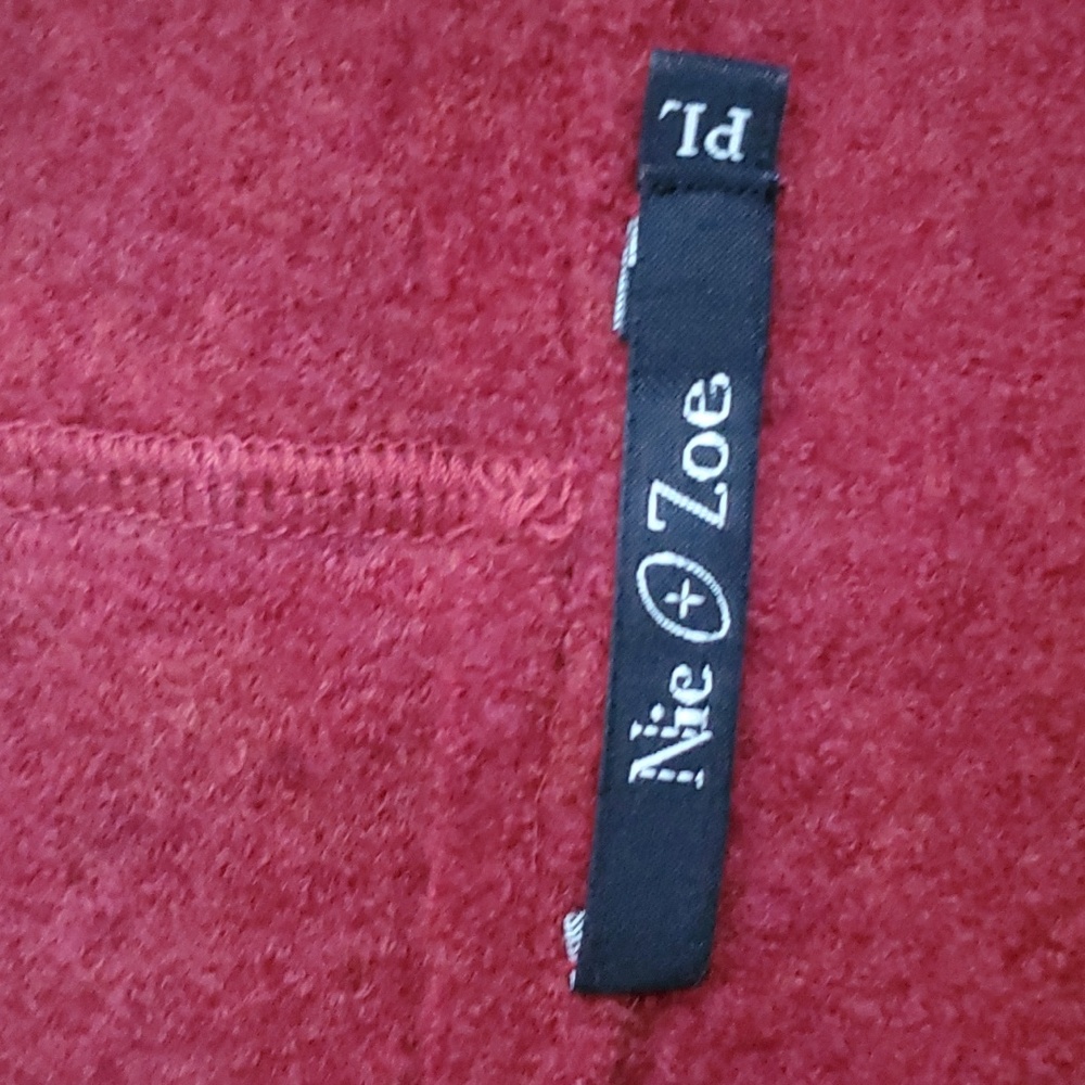 Nic + Zoe Red Wool Blazer Jacket Size PL - Picture 5 of 8